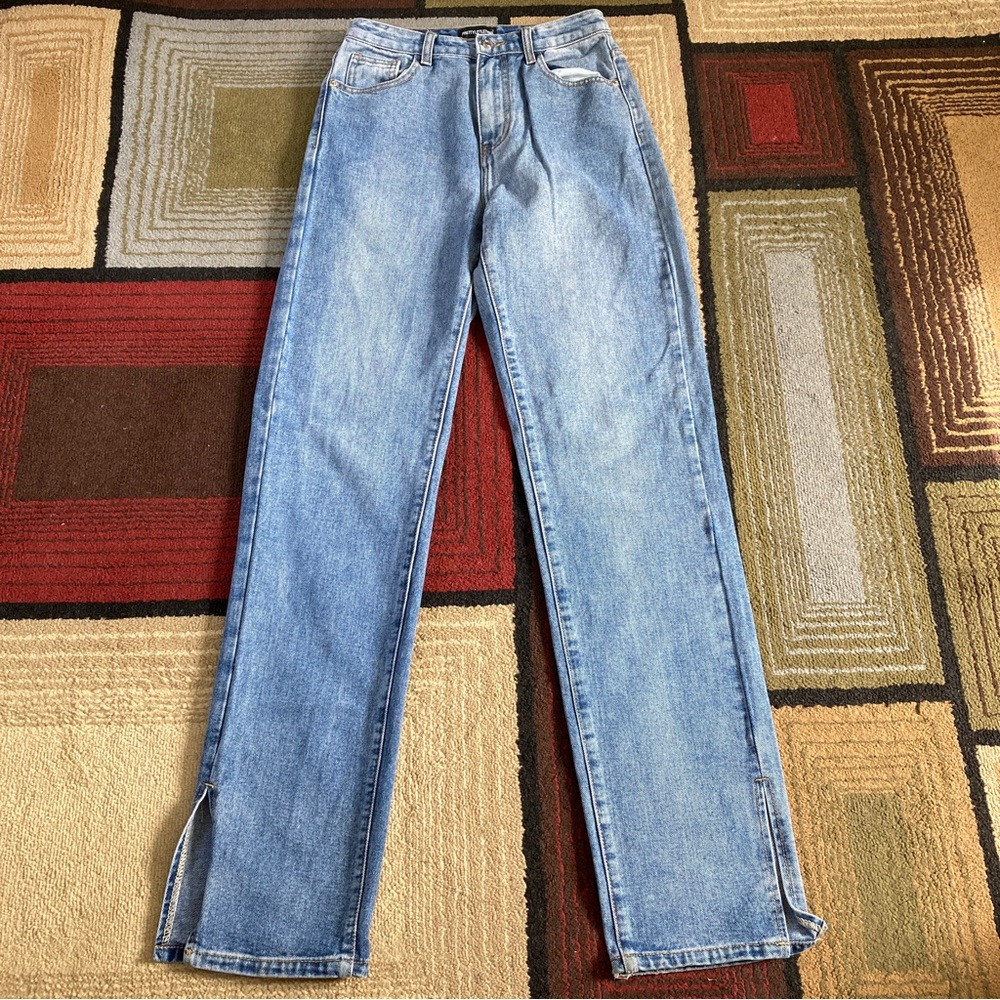 Pretty Little Thing Women's Jeans Ankle Slit
